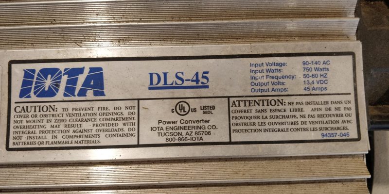Iota DLS-45 12 V 45 A 4-Stage Battery Charger - Image 2