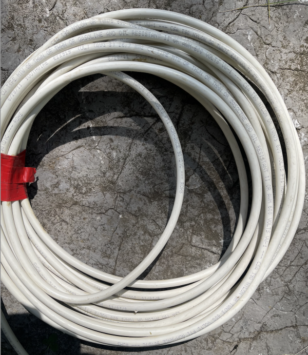 White Copper Wire 3 AWG